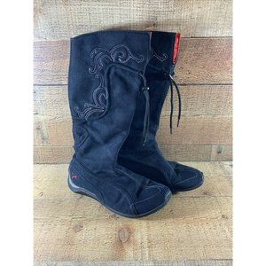 Womens PUMA Mid Calf Sneaker/ Boot Size 5.5 Black